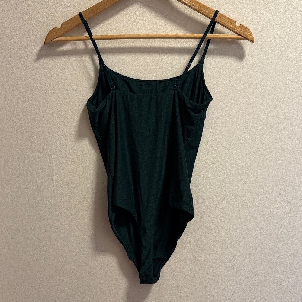 aerie Smoothez Tank Bodysuit in Forest Green - Picture 3 of 3